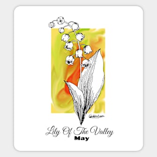 May Birth flower - Lily of the Valley Sticker